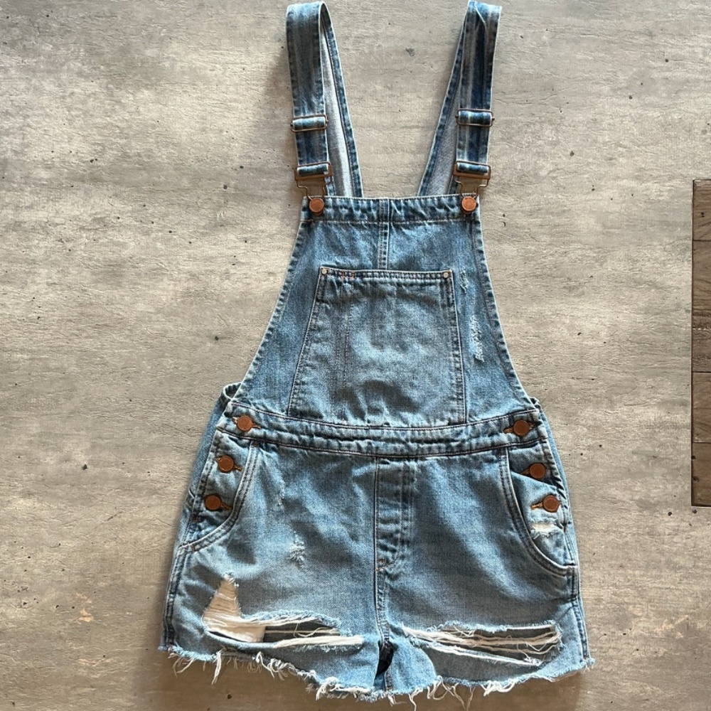 Blank NYC Denim Short Overalls Women’s Size 26